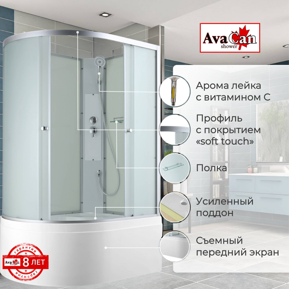 Душевая кабина Avacan C5012RN без крыши