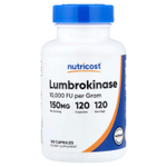 Nutricost, люмброкиназа, 150 мг, 120 капсул