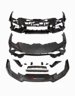 Передний бампер в стиле Tecnica для Lamborghini Huracan LP580 LP610 Evo 2014-2023 Ламборгини Хуракан