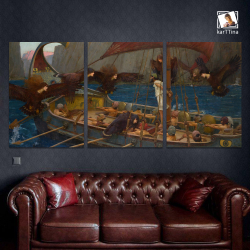 Картина karTTina "Сотворение Адама", 150 см х 70 см