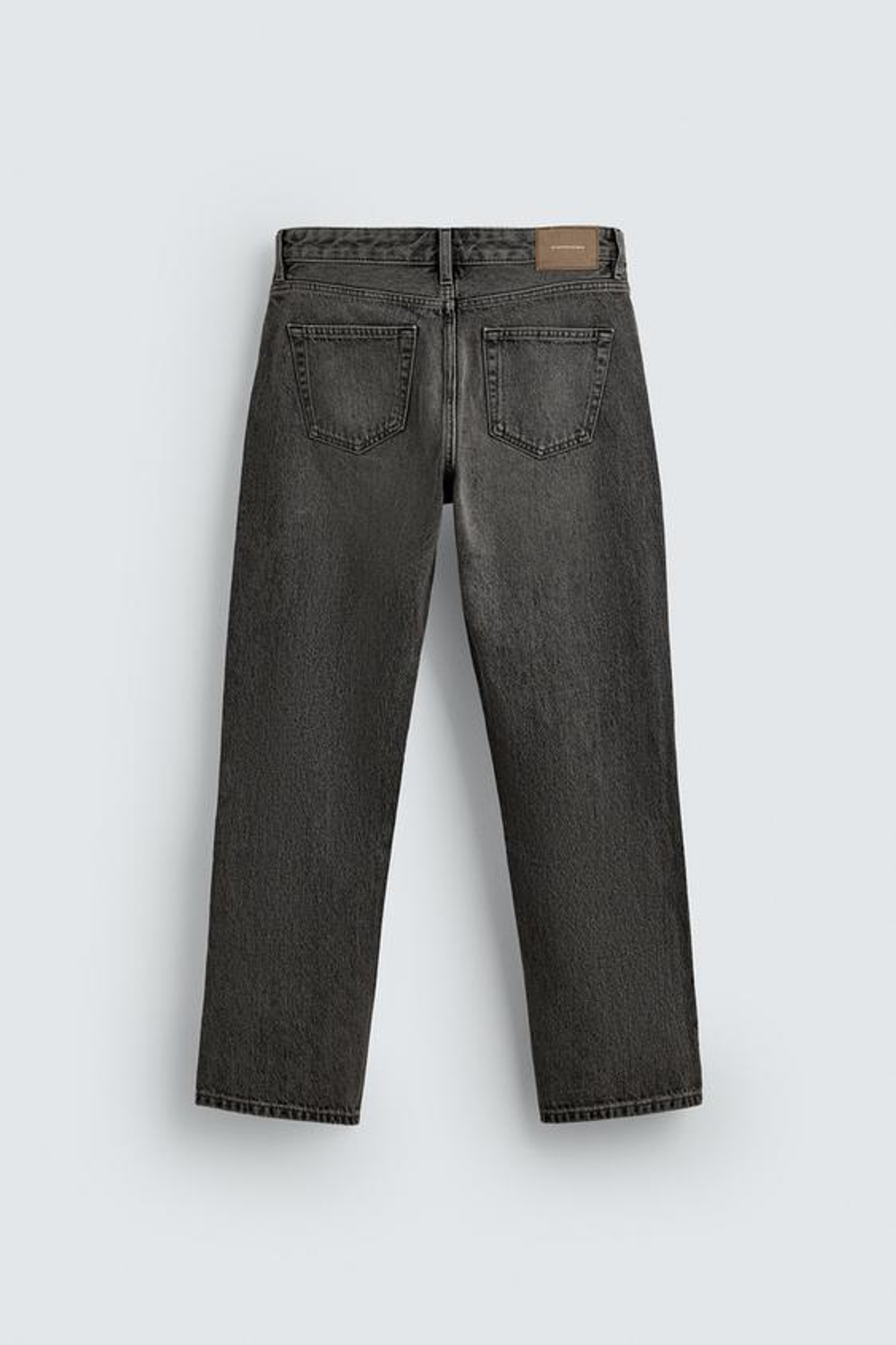 ZARA ДЖИНСЫ STRAIGHT FIT REGULAR, СЕРЫЙ