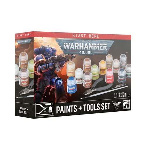 Warhammer 40,000 Paints + Tools Set (11 редакция)