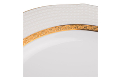 Тарелка акцентная 23см Noritake Шарлотта Голд