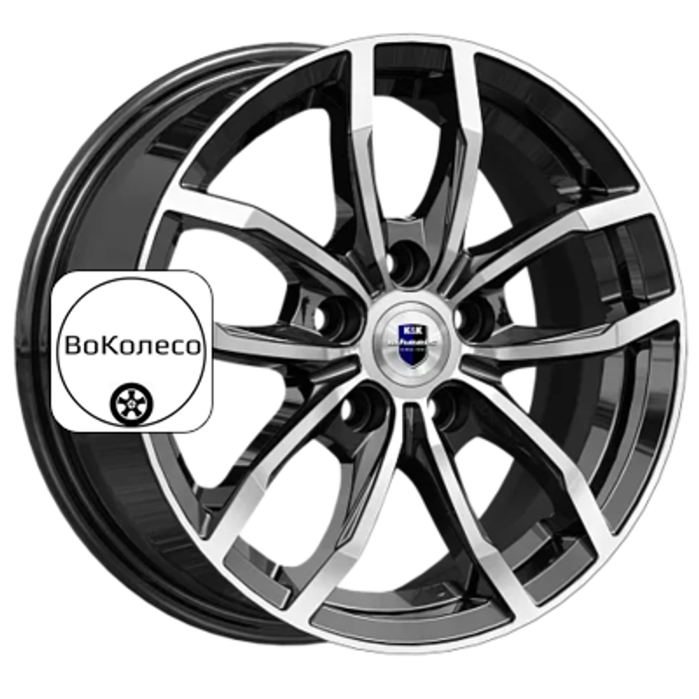 6,5x15/5x114,3 ET43 D66,1 Фрост (КС1048) Алмаз черный K&K