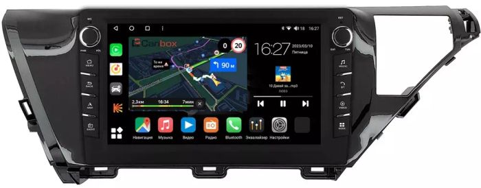 Магнитола для Toyota Camry 70 2017-2020 (без JBL) - Canbox 1053/1050 Android 10, Быстрая, CarPlay, 4G SIM-слот