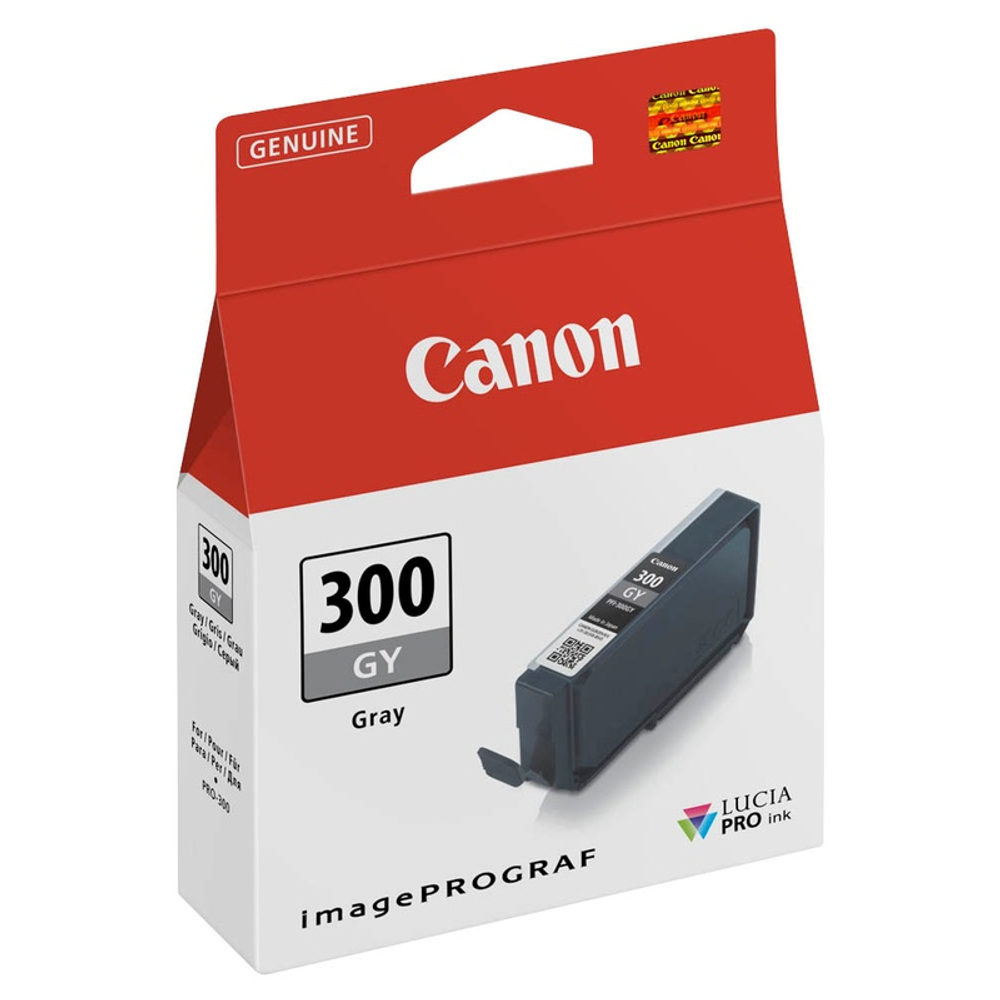 Картридж Canon PFI-300GY для imagePROGRAF Pro-300, Gray (14,4ml)