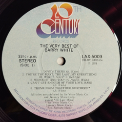 Винтажная виниловая пластинка LP The Very Best Of Barry White (Japan 1976) (Obi) You're The First, The Last, My Everything