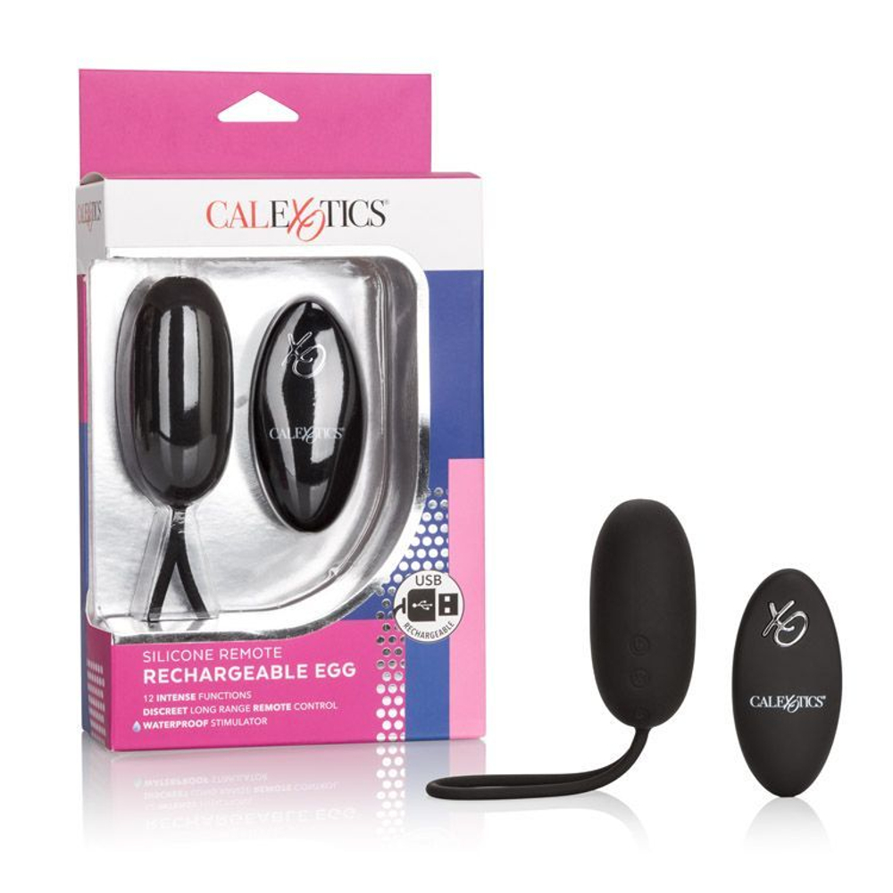 Виброяйцо с управлением при помощи пульта Silicone Remote Rechargeable Egg