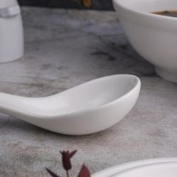Ложка для мисосупа 15*5,7 см h2,5 см белая фарфор P.L. Proff Cuisine [10]