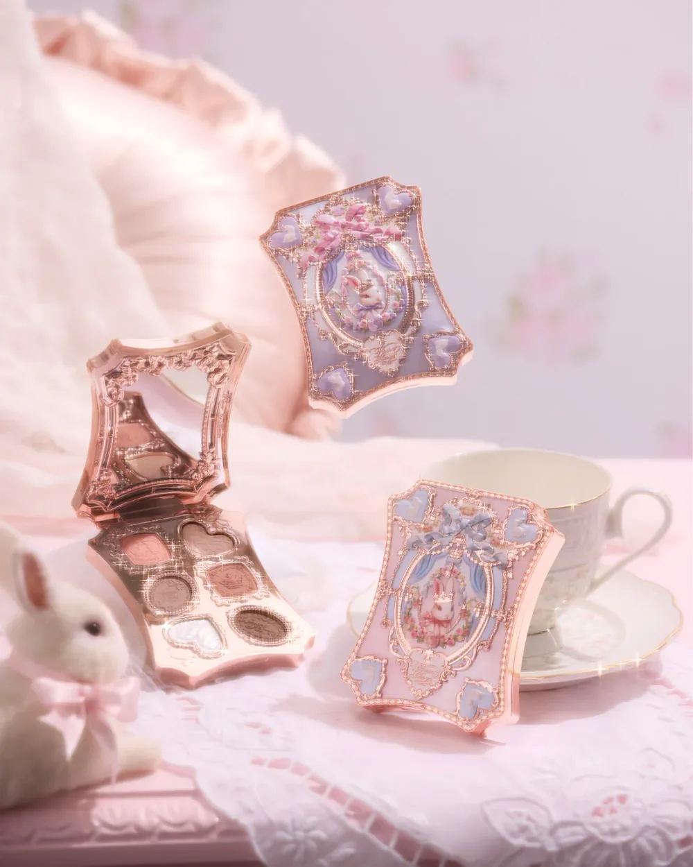 Палитра теней для век Flower Knows Bunny Garden 6-Color Makeup Palette - 01 White Bunny