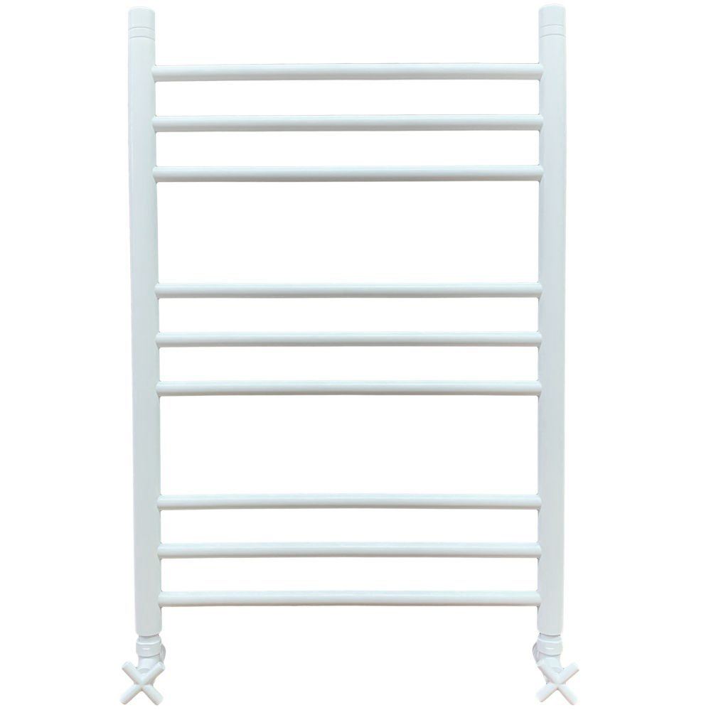 Полотенцесушитель Ника CLASSIC ЛП (Г2) 80/40 RAL9016 белый матовый с вентилями (комплект люкс)
