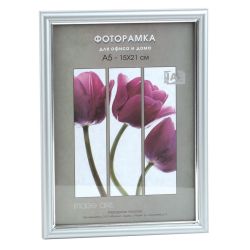 Фоторамка Interior Office 5 серия 590/10х15 матовое серебро пластиковая | Interior Office