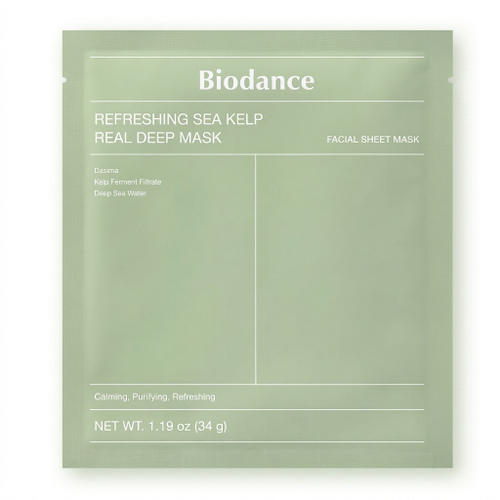 Освежающая гидрогелевая маска из морских водорослей Biodance Refreshing Sea Kelp Real Deep Mask, 34г