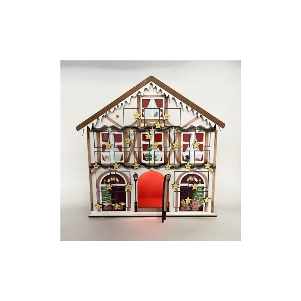 Музыкальная Advent calendar Christmas house Музыкальная Musicbox Kingdom Коричневый / Белый