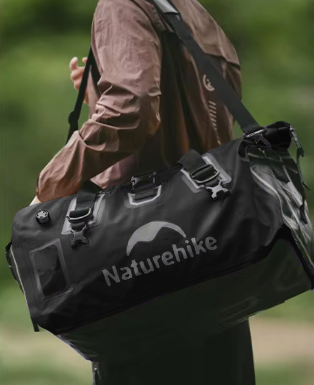 Гермосумка Naturehike 60 л ПВХ (черная), артикул CNK2450XB015-60B