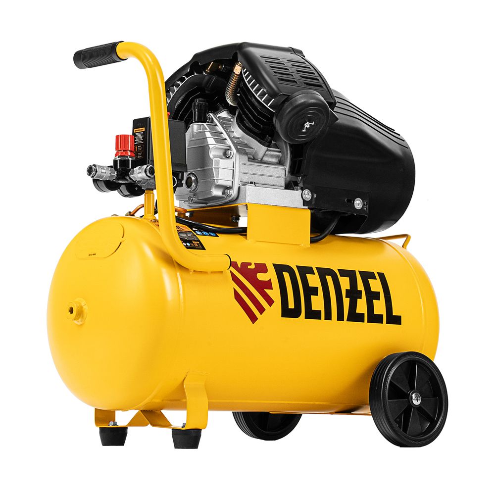 Компрессор масляный воздушный Denzel DCV1800/50, 1.8 кВт, 50 л, 320 л/мин, прямой привод