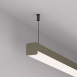 Профиль с экраном LINE-D-3030-2000 SQUARE OLIVE GREY+OPAL (Arlight, Алюминий)