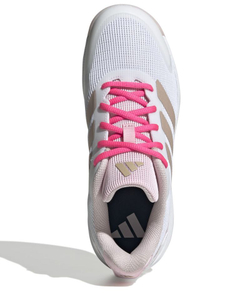 Детские Кроссовки теннисные  Adidas Ubersonic K - off white/silver metallic/powder plum