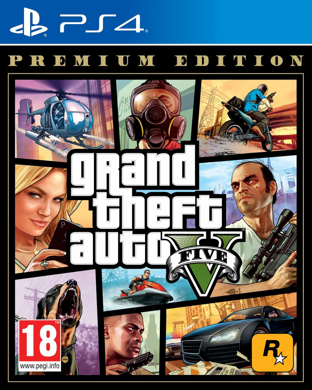Grand Theft Auto V. Premium Edition (GTA 5) (диск для PS4, интерфейс и субтитры на русском языке)