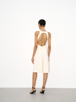 Боди open back milk