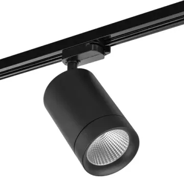 Трековый однофазный светодиодный светильник 35W 4000K 303274 черный Canno Lightstar