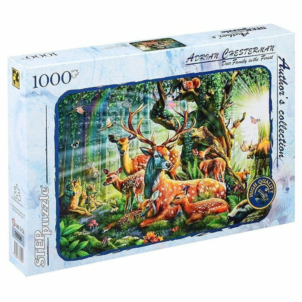 STEP Puzzle Пазл 1000 Мир лесных животных (Авторская коллекция) 79550 Степ /9/ .