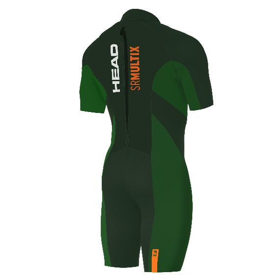 Короткий гидрокостюм мужской Head Swimrun Multix Shorty нейлон/нейлон 2,5 мм