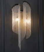 Wall design lamp Stream by Terzani (Silver)