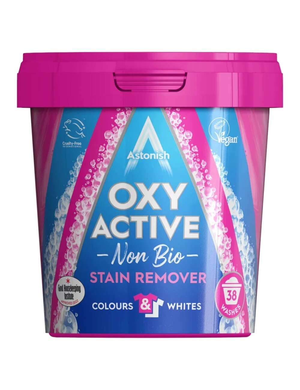 Astonish Активный пятновыводитель с усилителем стирки  OXY ACTIVE NON BIO STAIN REMOVER 625г