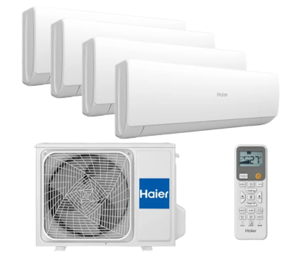 Мульти сплит-система Haier на 4 комнаты (20+20+20+35 кв.м.) SPIRIT