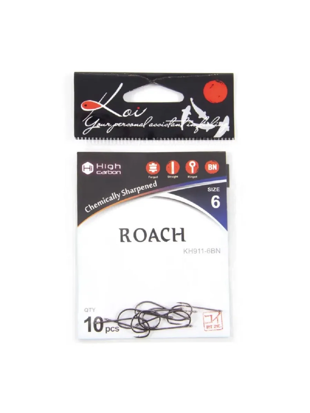 Крючок KOI "ROACH", размер 6 (INT), цвет BN