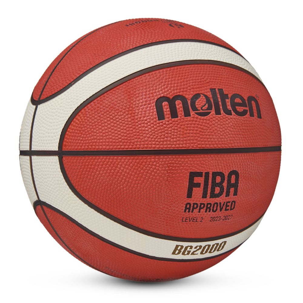 Мяч баск. MOLTEN B6G2000 р. 6, FIBA Appr Level II, 12панелей, резина, бут.кам,нейл.корд,ор-беж-чер