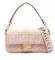 Сумка через плечо Fendi Baguette с логотипом FF светло-розовый