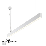 358877 OVER NT22 406 белый Светильник подвесной светодиодный (длина подвесов 1,2м) IP20 LED 4000K 40W вниз + 12W вверх 220V ITER