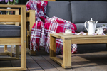 Диванный комплект из акации Joygarden БУКА с кофейным столом, Natural Teak, серый