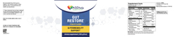 Gut RESTORE 225 g (8 oz) powder — этикетка (Supplement Facts)
