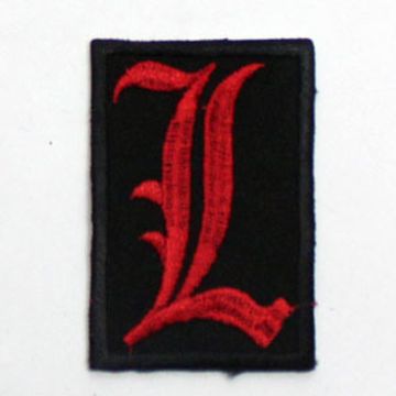 Нашивка буква "L" (красная)