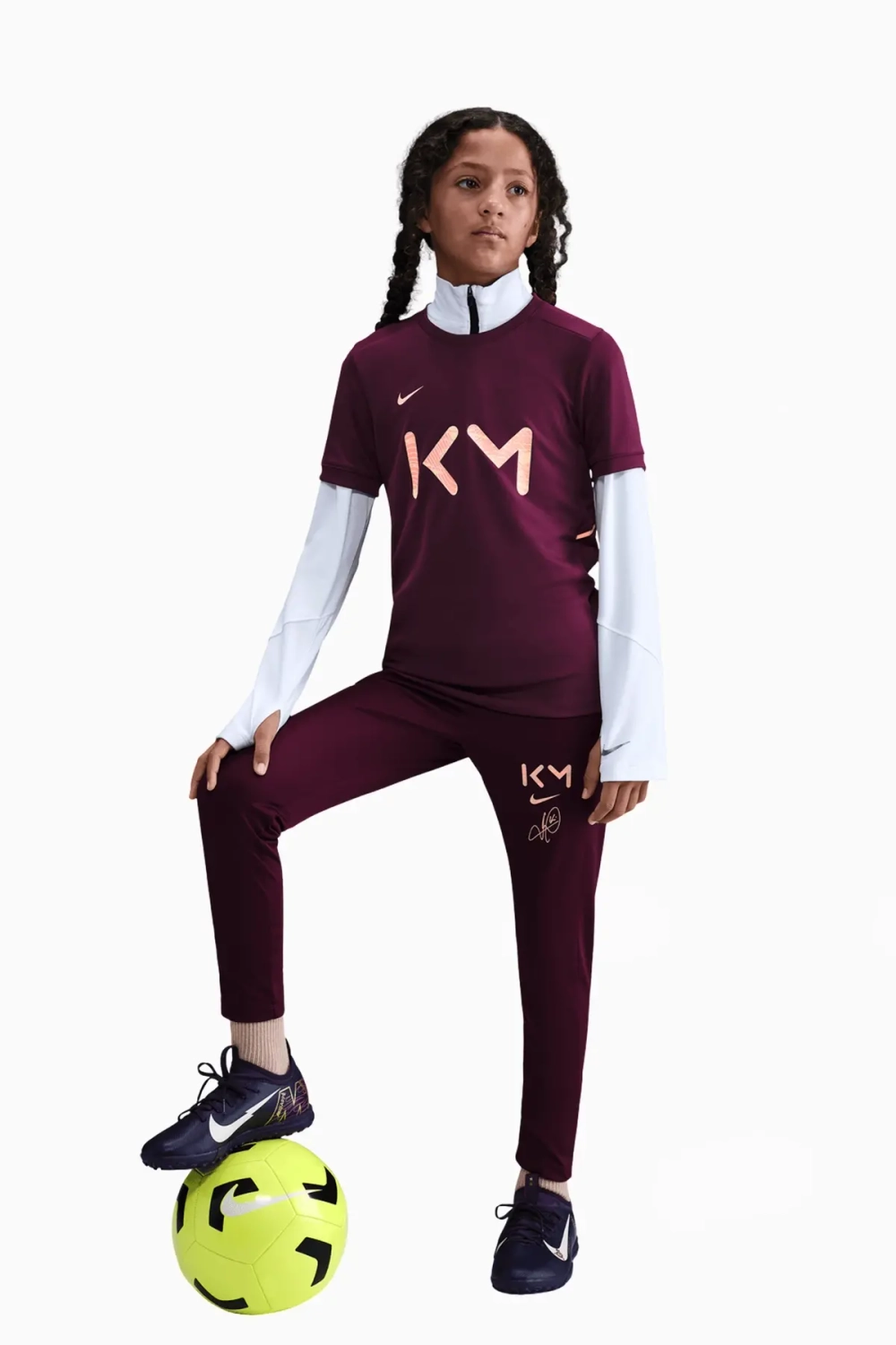 Футболка Nike Kylian Mbappe Academy Junior - бордовый
