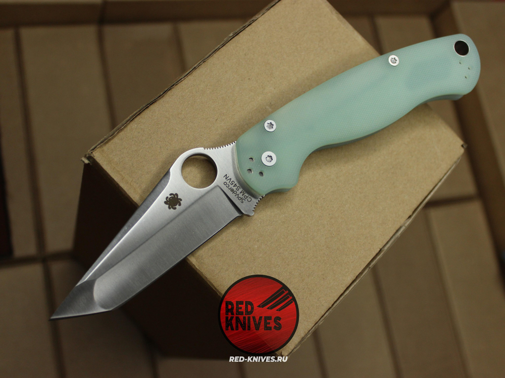 Нож Spyderco Paramilitary 2 Tanto G10 - натурал Г10 рукоять, клинок сатин RK/484