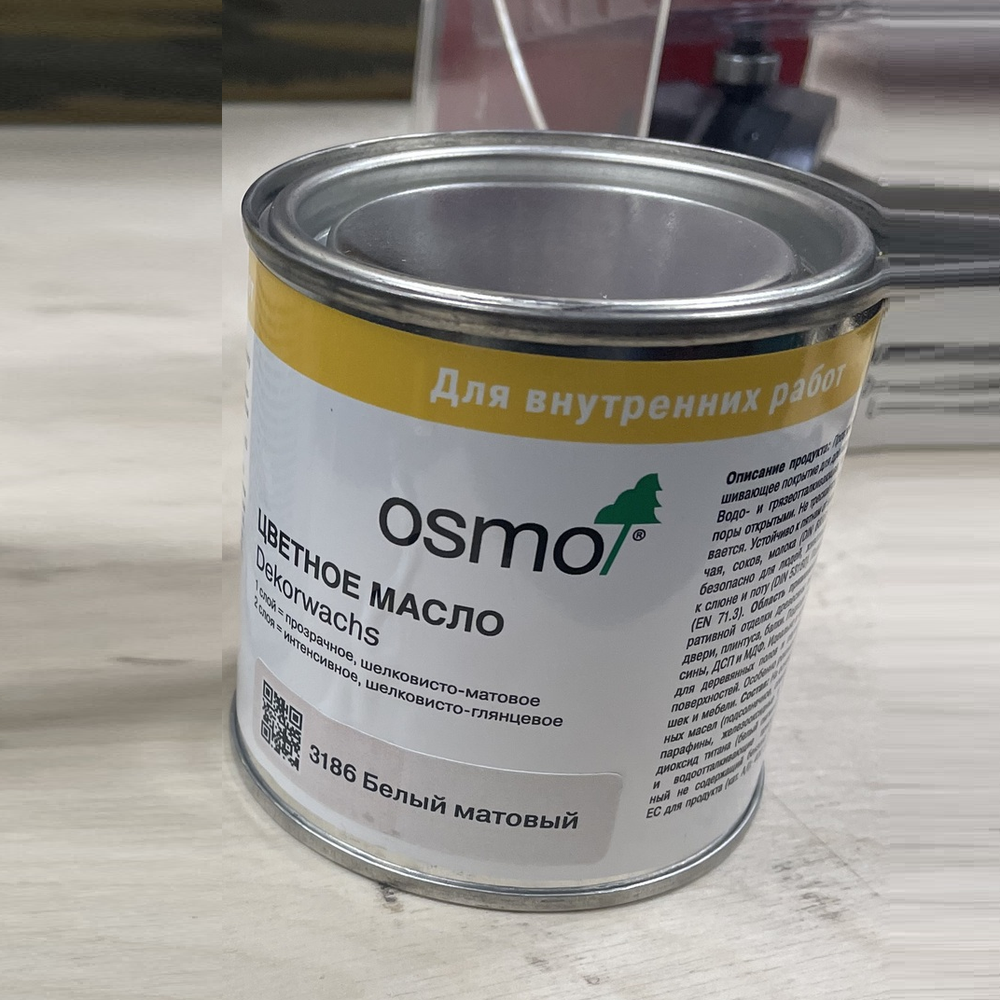Цветные бейцы на масляной основе Osmo Ol-Beize 3501 Белый прозрачный 0,22 л для тонирования деревянных полов для внутренних работ 15100806_2