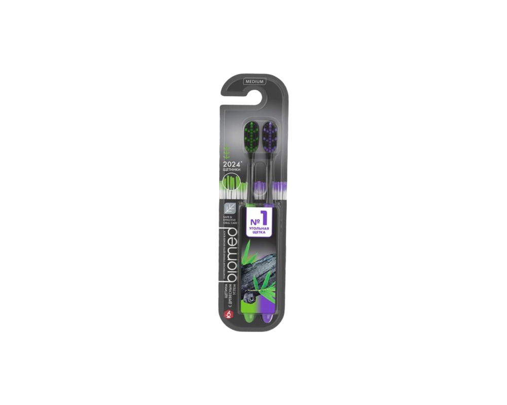 Зуб.щетка Splat Biomed Black средняя 2шт