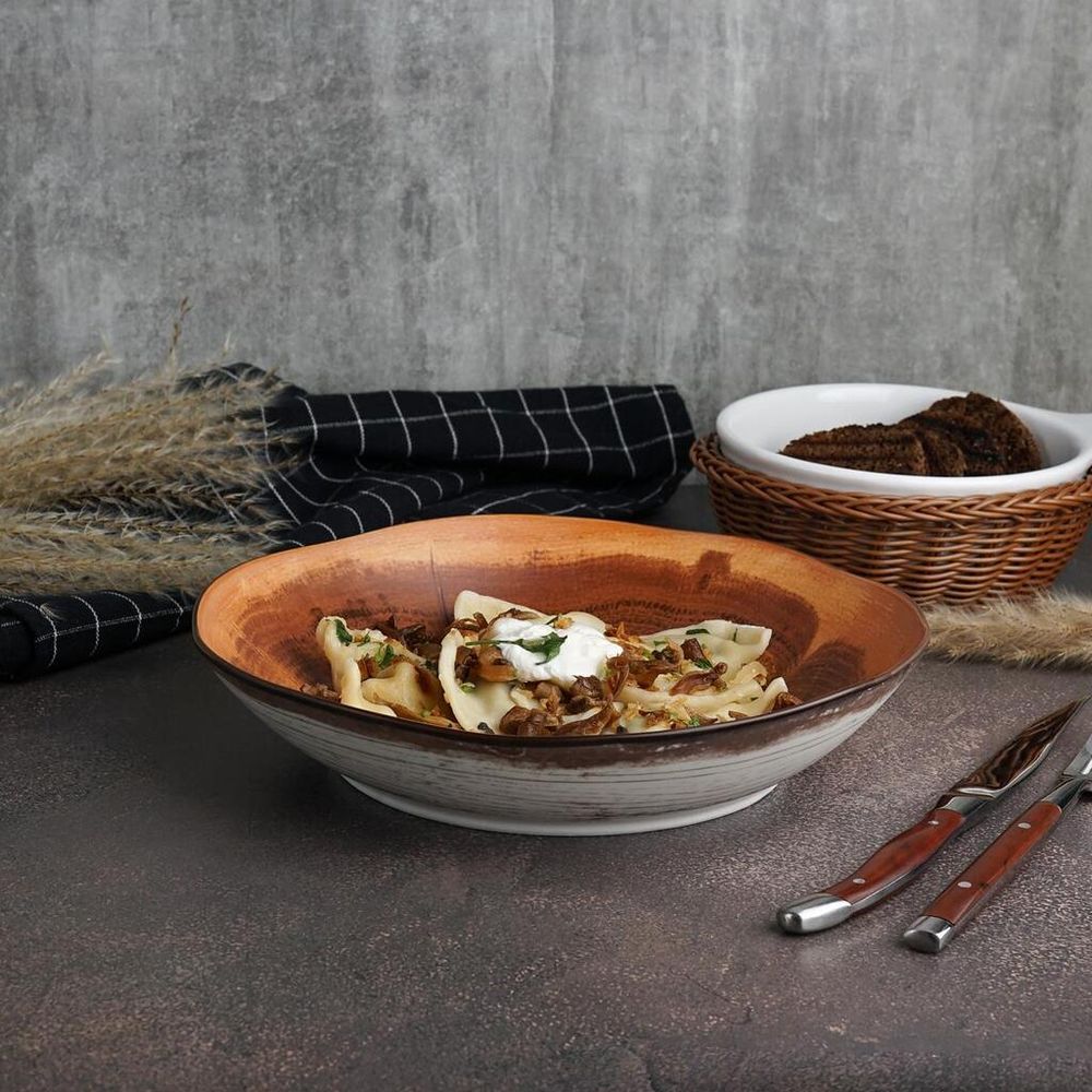 Салатник 1100 мл d 23 см h5,1 см Wood Fusion P.L. Proff Cuisine [4]