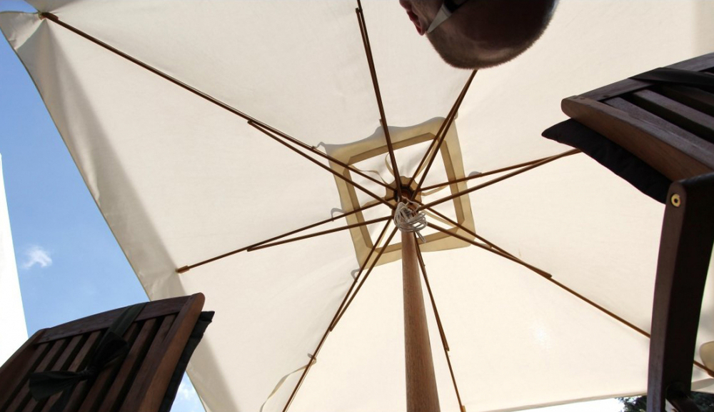 Зонт профессиональный 3.5х3.5 м Scolaro Palladio Standard, натуральный, слоновая кость