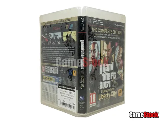 PS3 Grand Theft Auto 4 (GTA 4) &amp; Episodes from Liberty City (Б/У, Английская версия, BLES-01128)
