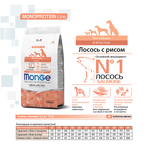 Сухой корм Monge Dog Speciality Line Monoprotein для взрослых собак всех пород, из лосося с рисом 12 кг