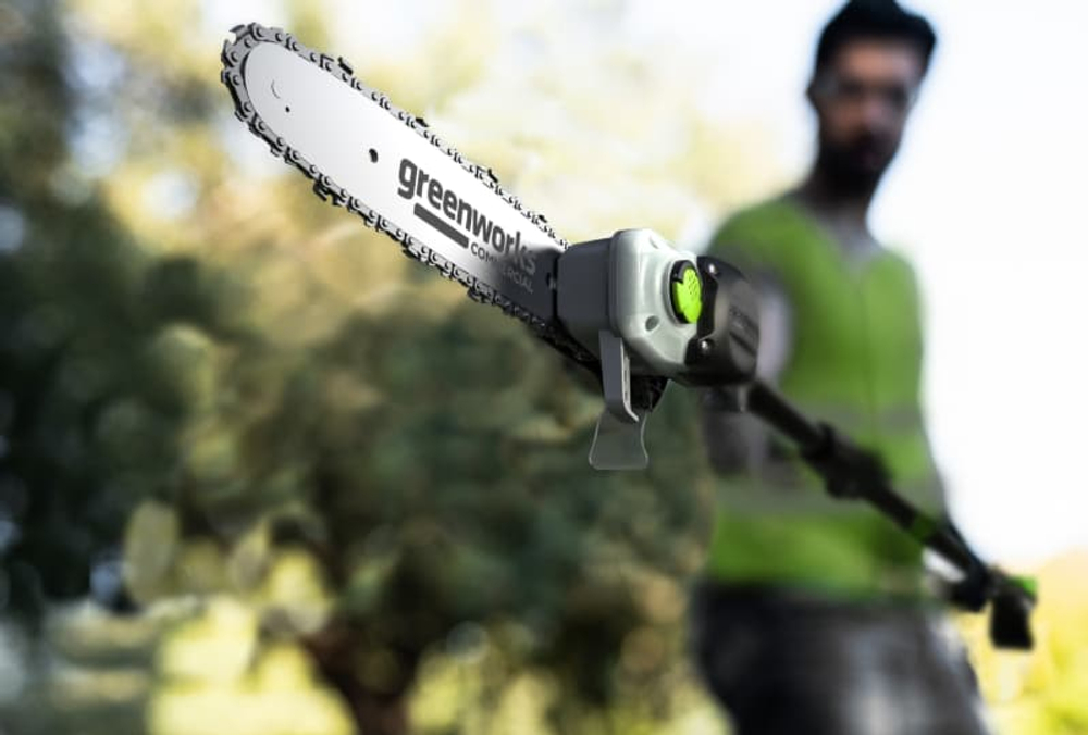 Высоторез/Сучкорез аккумуляторный телескопический Greenworks PS102T, 25 см, бесщеточный, без АКБ и ЗУ (1402407)