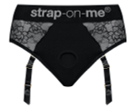 Черные трусики для насадок Diva Lingerie Harness - size M (Размер: M) (Цвет: черный)