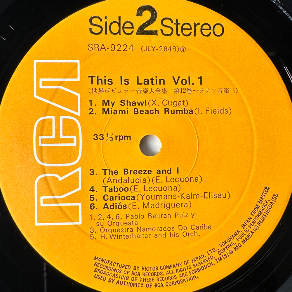 Сборник This is latin 2LP (Япония)