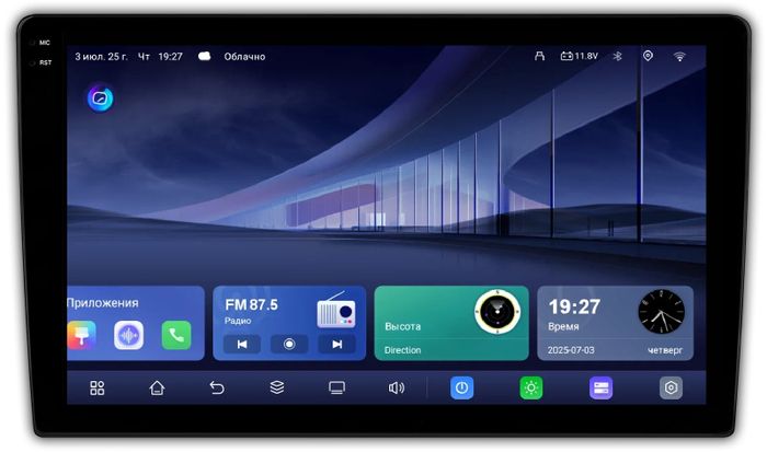 Магнитола для Lexus LS430, Toyota Celsior XF30 2000-2006 (ШГУ цветной) - Kuberg QLed+2K, Android 14, TS105, Быстрейшая, CarPlay, SIM-слот