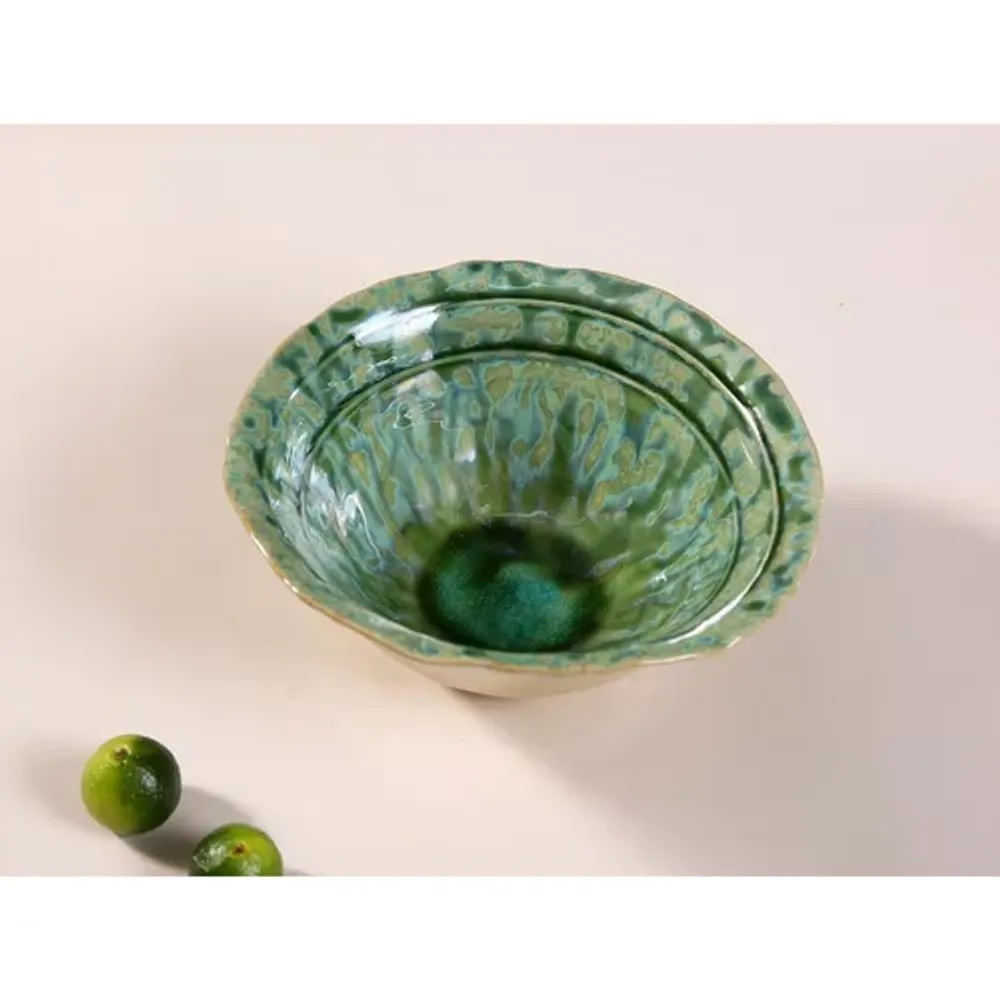 Салатник 175 мл 11,5*11 см h6 см емкость для закусок Green Flower Frutti di Mare P.L. [1]